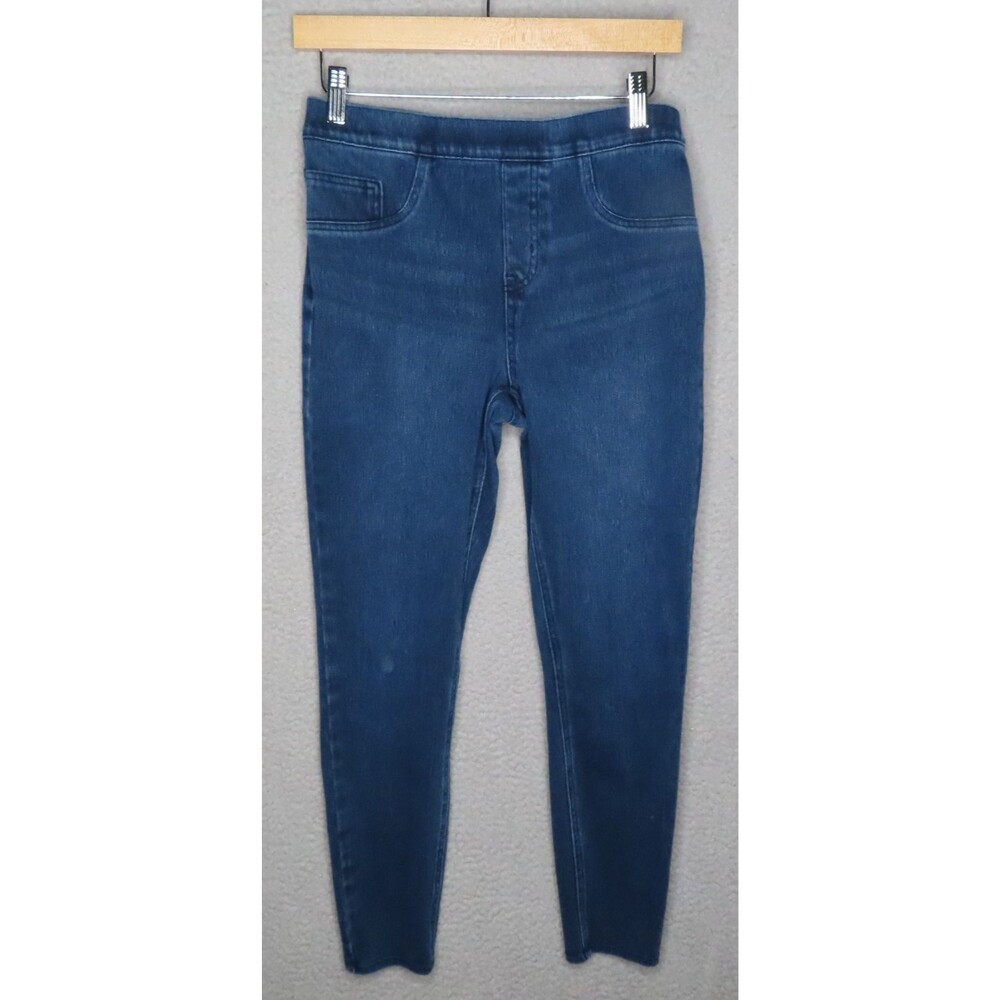 Spanx Jeggings‎ Womens Medium Twilight Blue Denim Jean-Ish Ankle Stretch Cotton